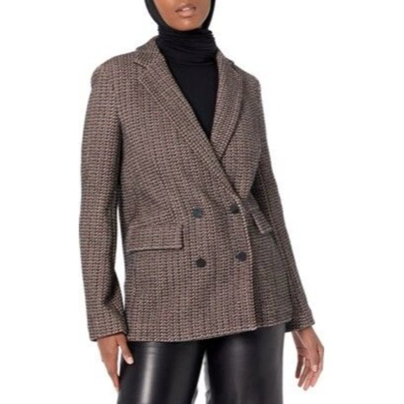 THEORY Piazza Walden Tweed Double-Breasted Jacket - NWT - Picture 9 of 12